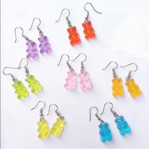 Faux Gummy Bear Earrings - Picture 10 of 10